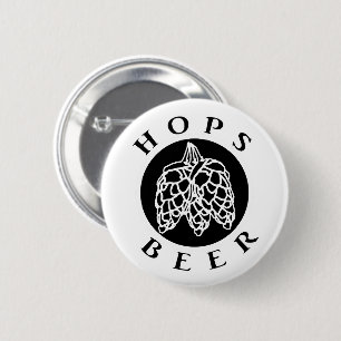 Hops Beer 6 Cm Round Badge