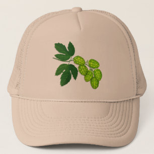 Hops Flower Botanical Art Baseball Cap