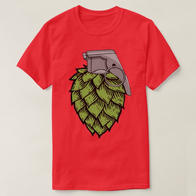 Hops Grenade Fire In the Hole T T-Shirt (Design Front)