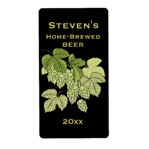 Hops Home-Brew Label
