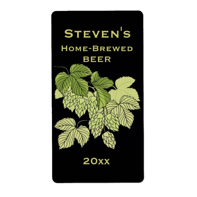 Hops Home-Brew Label (Front)