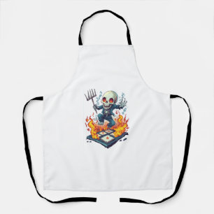 Hopscotch from Hell – Funny Demon Skull Apron