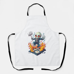 Hopscotch from Hell � Funny Demon Skull Apron