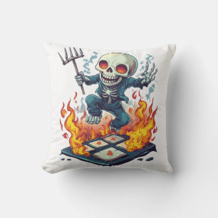 Hopscotch from Hell � Funny Demon Skull Cushion