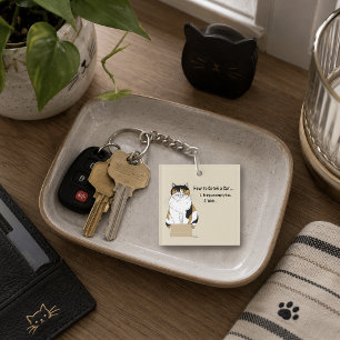 Hor to Catch a Cat Key Ring