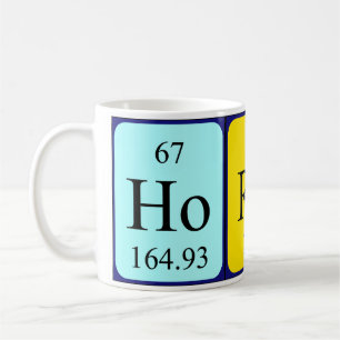Horace periodic table name mug