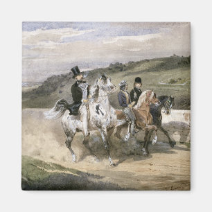 Horace Vernet and his Children Magnet