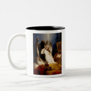 Horace Vernet - Angel of the Death - 1851 Two-Tone Coffee Mug