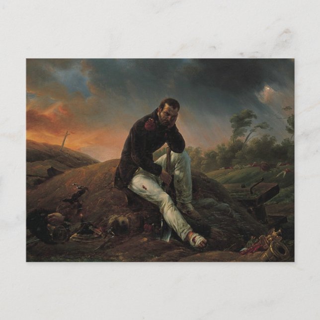 Horace Vernet, The Soldier on the Field of Battle Postcard (Front)