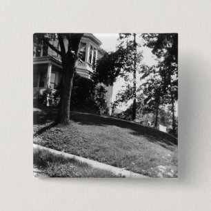 Horatio Alger's house in Natick, Massachusetts 15 Cm Square Badge