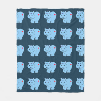 Horatio Hippo - Kids Fleece Blanket