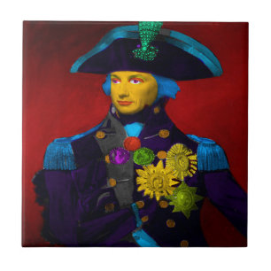 Horatio Nelson Pop Art Ceramic Tile