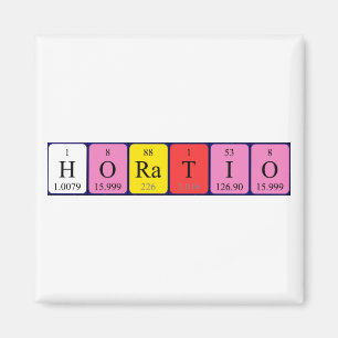 Horatio periodic table name magnet