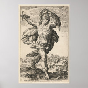 Horatius Cocles, Hendrik Goltzius The Roman Heroes Poster