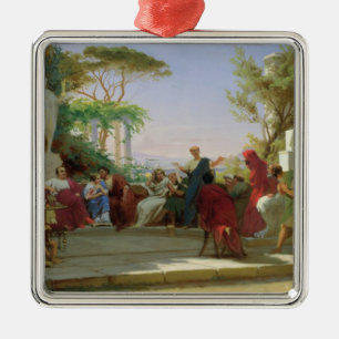 Horatius Reading his Satires to Maecenas, 1863 Metal Ornament