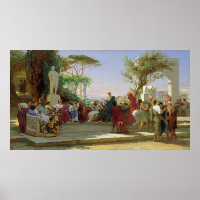 Horatius Reading his Satires to Maecenas, 1863 Poster (Front)