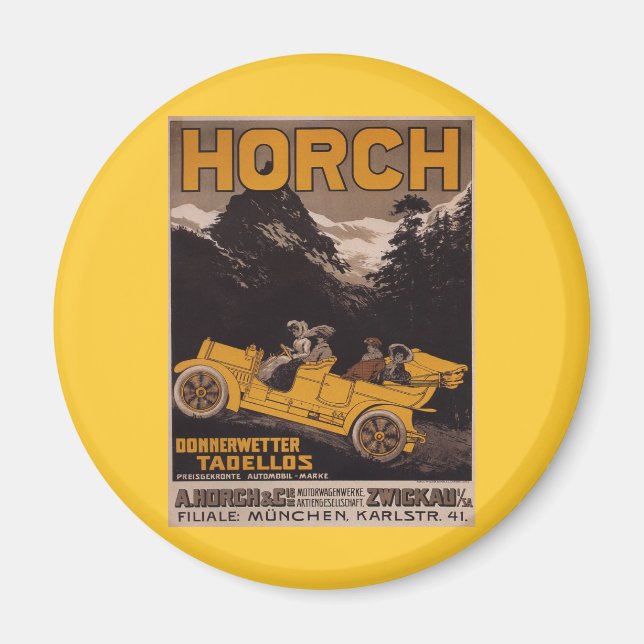 HORCH Automobile Magnet (Front)