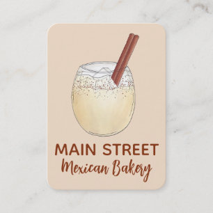 Horchata Orxata Mexican Beverage Bakery Café Business Card