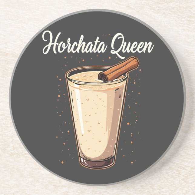 Horchata Queen Mexican Spanish Drink  Coaster (Front)