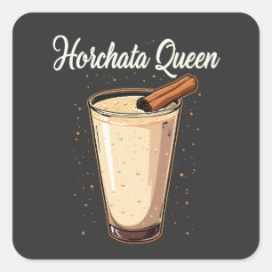 Horchata Queen Mexican Spanish Drink  Square Sticker