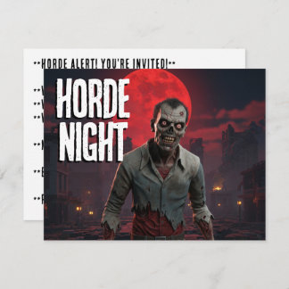 Horde Night Party Invitation