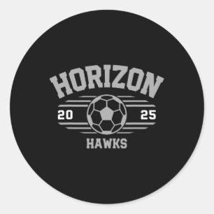 Horizon Hawks Soccer Byll 2025 Classic Round Sticker
