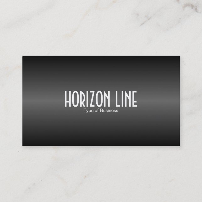 Horizon Line - Black and Grey Business Card (Front)
