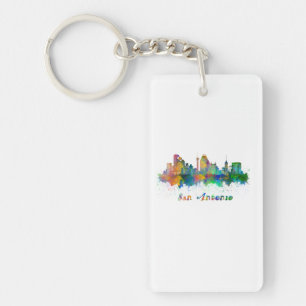 horizon of san antonio aquarela key ring