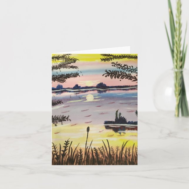 Horizon Sun, Small, 4" x 5.6" Card (Front)