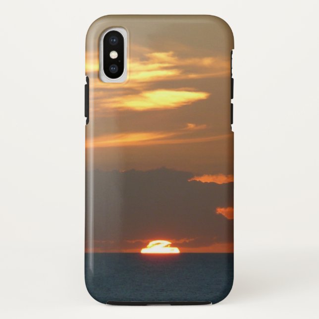 Horizon Sunset Colourful Seascape Photography Case-Mate iPhone Case (Back)
