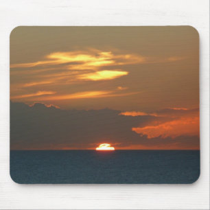 Horizon Sunset Colourful Seascape Photography Mouse Pad