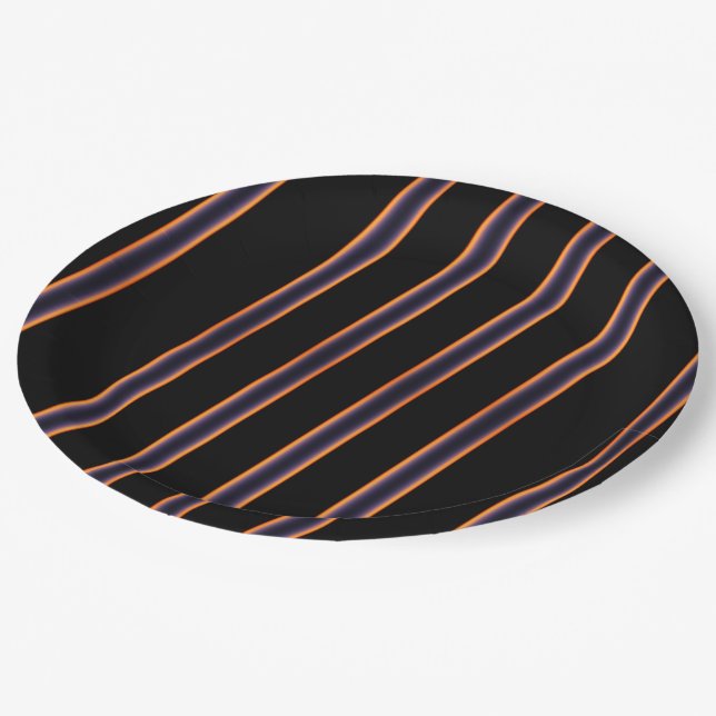 Horizon Sunset, the Pattern Paper Plate (Angled)
