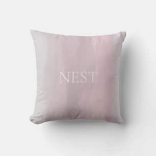 Horizon Watercolor Blush Cushion