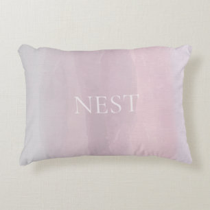 Horizon Watercolor Blush Decorative Cushion