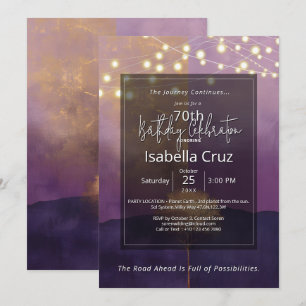 Horizon Within Minimal Design Invitation