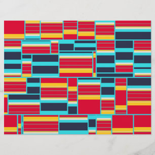 Horizontal and vertical stripes flyer