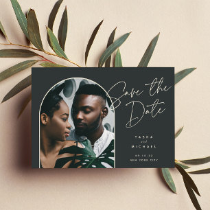 Horizontal Arch Photo Save The Date