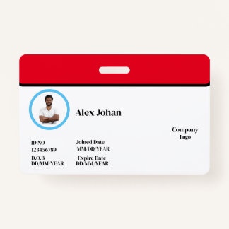 Horizontal Badge  ID Badge