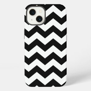 Horizontal Black and White Zigzag iPhone Case