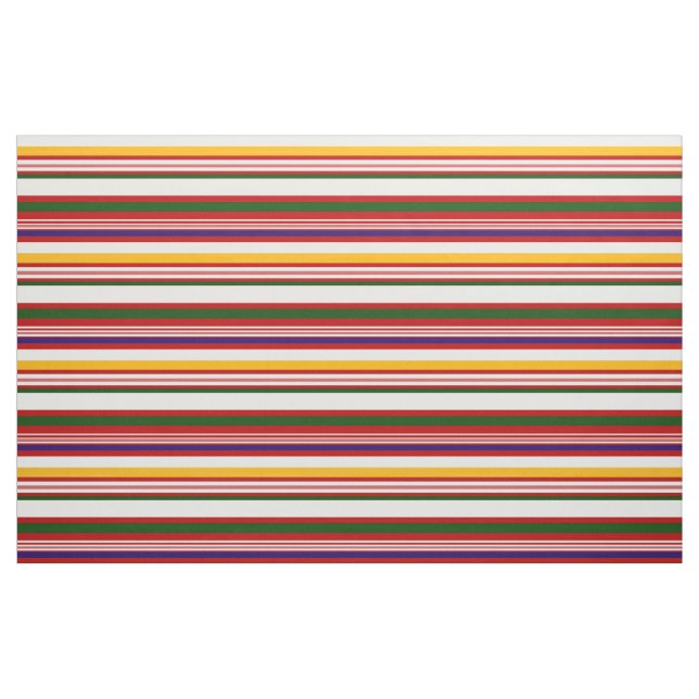 Horizontal Candy Stripes (large scale) Fabric (Fat Quarter)