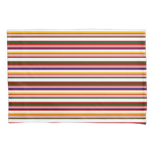 Horizontal Candy Stripes (large scale) Pillowcase