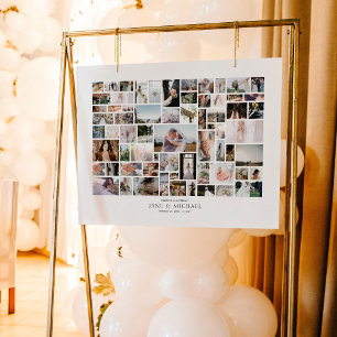 Horizontal Create Your Own 56 Photo Collage Poster