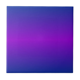 Horizontal DarkPowderBlue and Dark Violet Gradient Ceramic Tile