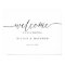 Horizontal Elegant Script Wedding Welcome Sign