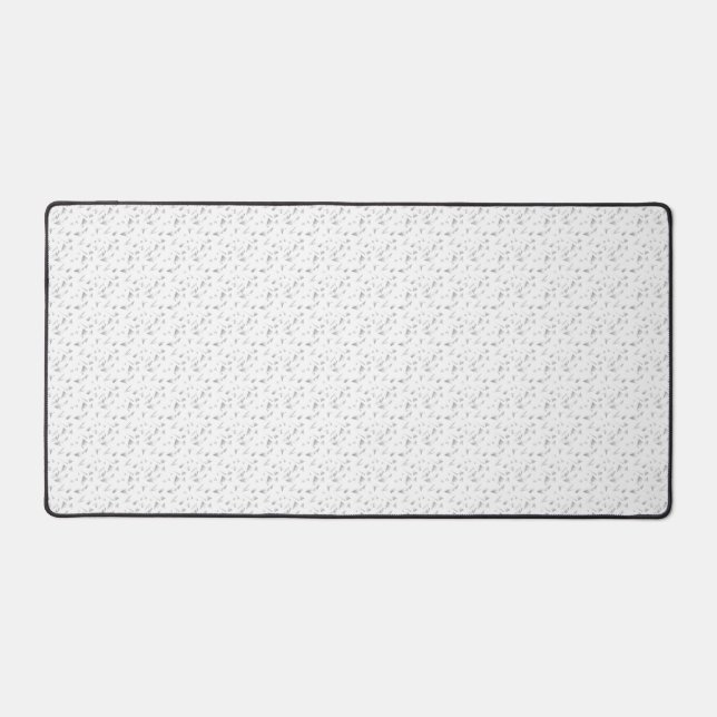 Horizontal, Grey Cloud Desk Mat (Front)