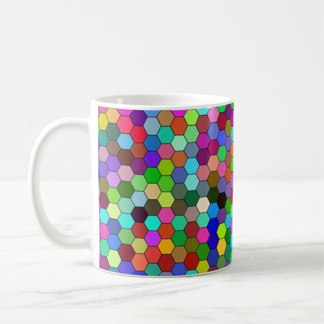 Horizontal Hexagons 11oz Mug (Left)