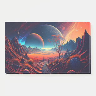 Horizontal illustration of the future post-it notes