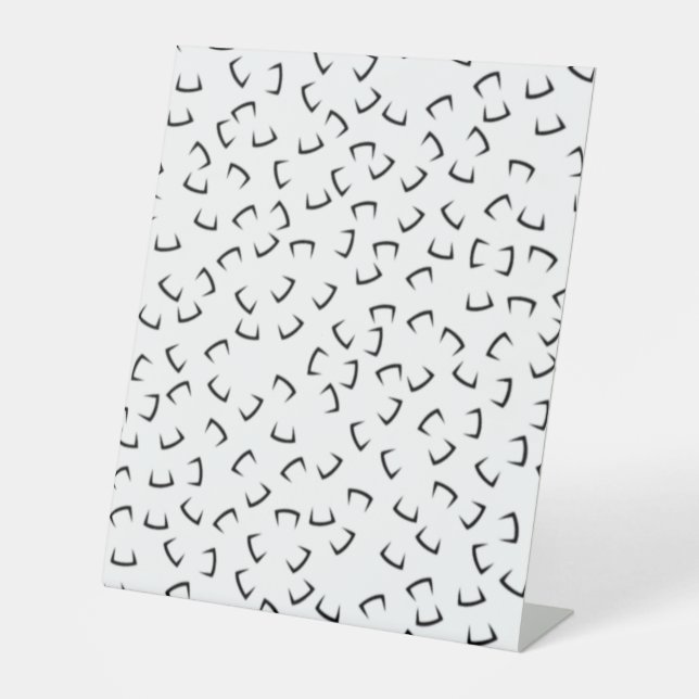 Horizontal, Iridium, Black Eel Pedestal Sign (Front)