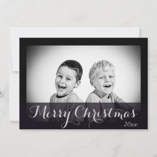 Horizontal Landscape Custom Photo Christmas Card