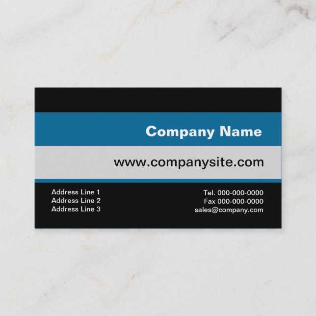 Horizontal Linear Design Business Card Templates (Front)